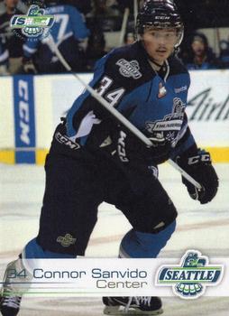 2012-13 Booster Club Seattle Thunderbirds (WHL) #26 Connor Sanvido Front
