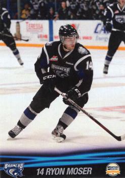 2012-13 Swift Current Broncos (WHL) #3 Ryon Moser Front