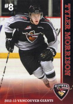 2012-13 Vancouver Giants (WHL) #NNO Tyler Morrison Front