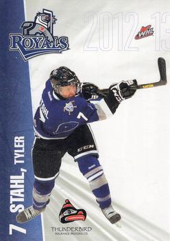 2012-13 Black Press Victoria Royals (WHL) #18 Tyler Stahl Front