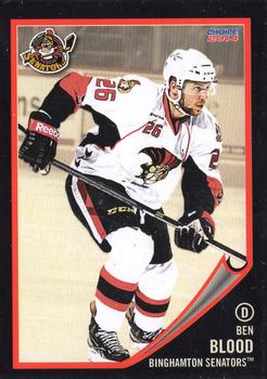 2013-14 Choice Binghamton Senators (AHL) #1 Ben Blood Front