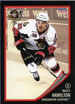 2013-14 Choice Binghamton Senators (AHL) #11 Wacey Hamilton Front