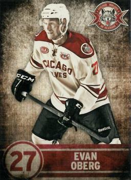 2013-14 Vienna Beef Chicago Wolves (AHL) #19 Evan Oberg Front