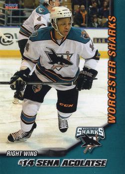 2013-14 Choice Worcester Sharks (AHL) #6 Sena Acolatse Front
