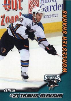 2013-14 Choice Worcester Sharks (AHL) #10 Travis Oleksuk Front