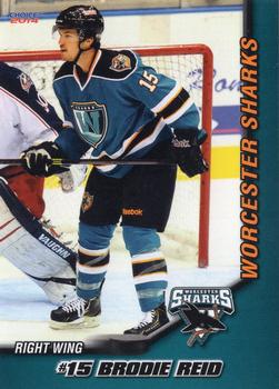 2013-14 Choice Worcester Sharks (AHL) #16 Brodie Reid Front