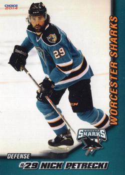 2013-14 Choice Worcester Sharks (AHL) #18 Nick Petrecki Front