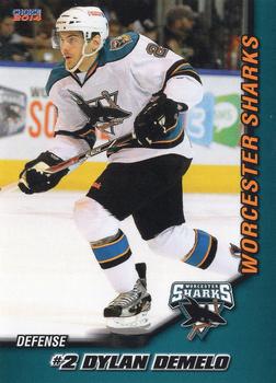 2013-14 Choice Worcester Sharks (AHL) #22 Dylan DeMelo Front