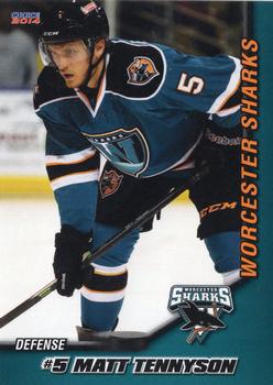 2013-14 Choice Worcester Sharks (AHL) #23 Matt Tennyson Front