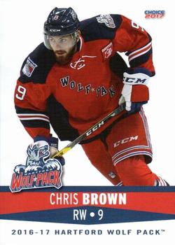 2016-17 Choice Hartford Wolf Pack (AHL) #2 Chris Brown Front