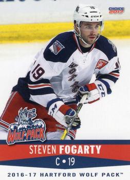 2016-17 Choice Hartford Wolf Pack (AHL) #4 Steven Fogarty Front