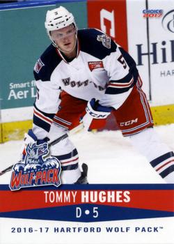 2016-17 Choice Hartford Wolf Pack (AHL) #12 Tommy Hughes Front