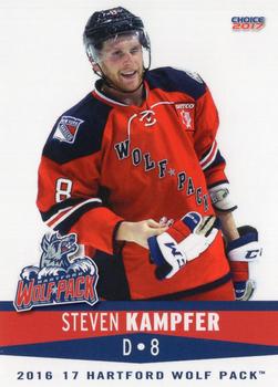 2016-17 Choice Hartford Wolf Pack (AHL) #14 Steven Kampfer Front