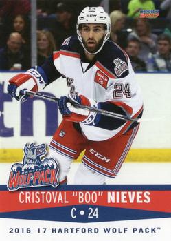 2016-17 Choice Hartford Wolf Pack (AHL) #17 Cristoval Nieves Front