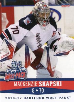 2016-17 Choice Hartford Wolf Pack (AHL) #19 Mackenzie Skapski Front