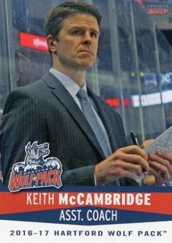 2016-17 Choice Hartford Wolf Pack (AHL) #24 Keith McCambridge Front
