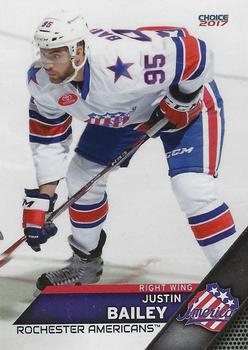 2016-17 Choice Rochester Americans (AHL) #2 Justin Bailey Front