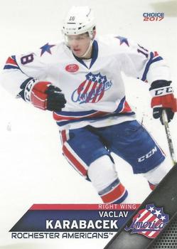 2016-17 Choice Rochester Americans (AHL) #13 Vaclav Karabacek Front
