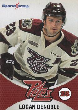 2016-17 Peterborough SportsXpress Peterborough Petes (OHL) #NNO Logan Denoble Front