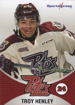 2016-17 Peterborough SportsXpress Peterborough Petes (OHL) #NNO Troy Henley Front