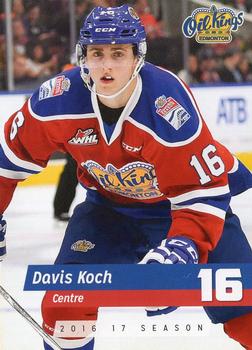 2016-17 Edmonton Oil Kings (WHL) #NNO Davis Koch Front
