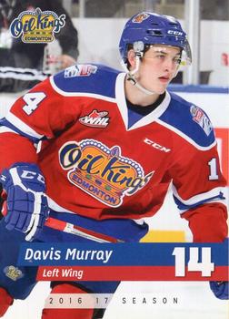 2016-17 Edmonton Oil Kings (WHL) #NNO Davis Murray Front