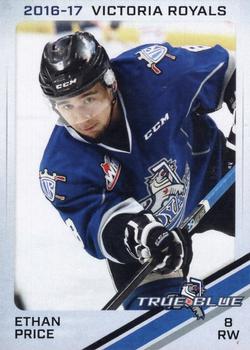 2016-17 True Blue Victoria Royals (WHL) #10 Ethan Price Front