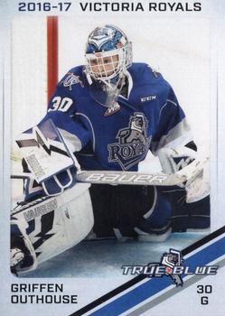 2016-17 True Blue Victoria Royals (WHL) #14 Griffen Outhouse Front