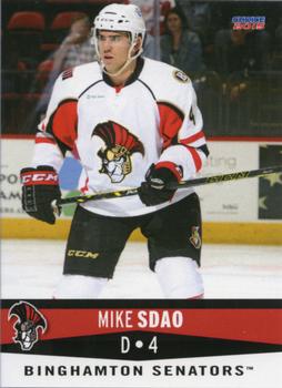 2014-15 Choice Binghamton Senators (AHL) #2 Michael Sdao Front