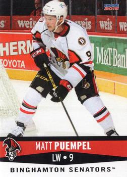 2014-15 Choice Binghamton Senators (AHL) #5 Matt Puempel Front