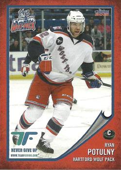 2014-15 Choice Hartford Wolf Pack (AHL) #18 Ryan Potulny Front
