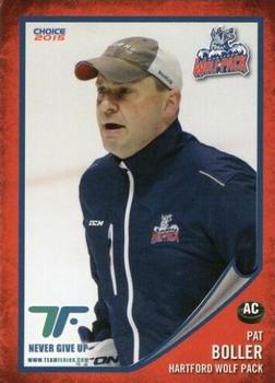 2014-15 Choice Hartford Wolf Pack (AHL) #28 Pat Boller Front