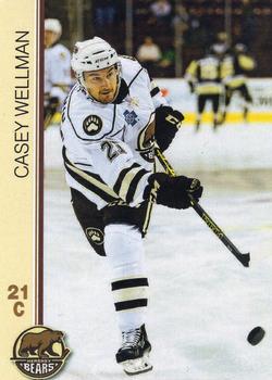 2014-15 Hershey Bears (AHL) #NNO Casey Wellman Front