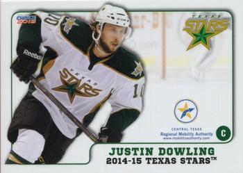 2014-15 Choice Texas Stars (AHL) #7 Justin Dowling Front