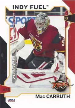 2014-15 Choice Indy Fuel (ECHL) #21 Mac Carruth Front