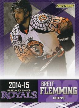2014-15 Rieck's Printing Reading Royals (ECHL) #NNO Brett Flemming Front