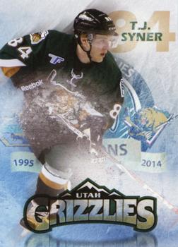 2014-15 Utah Grizzlies (ECHL) #NNO T.J. Syner Front