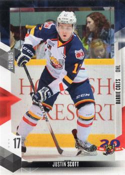 2014-15 Extreme Barrie Colts OHL #11 Justin Scott Front