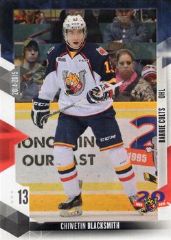 2014-15 Extreme Barrie Colts OHL #15 Chiwetin Blacksmith Front