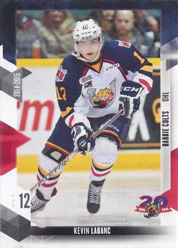 2014-15 Extreme Barrie Colts OHL #16 Kevin Labanc Front