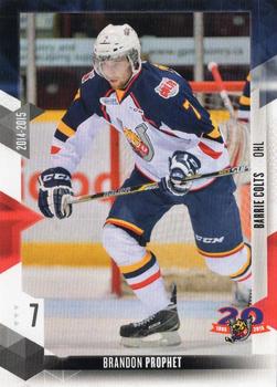 2014-15 Extreme Barrie Colts OHL #20 Brandon Prophet Front