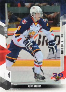 2014-15 Extreme Barrie Colts OHL #22 Kody Gagnon Front