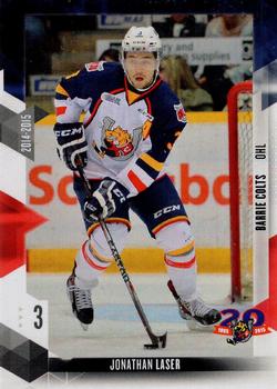 2014-15 Extreme Barrie Colts OHL #23 Jonathan Laser Front