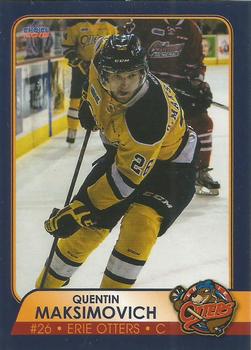 2014-15 Choice Erie Otters (OHL) #15 Quentin Maksimovich Front