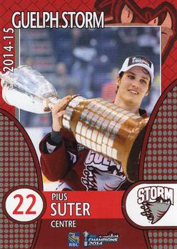 2014-15 M&T Printing Guelph Storm (OHL) #A-10 Pius Suter Front