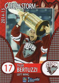 2014-15 M&T Printing Guelph Storm (OHL) #B-09 Tyler Bertuzzi Front