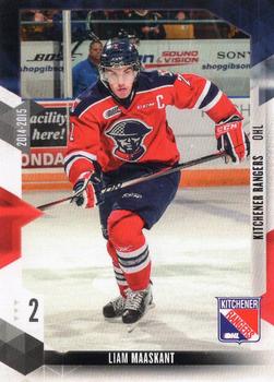 2014-15 Extreme Kitchener Rangers OHL #1 Liam Maaskant Front
