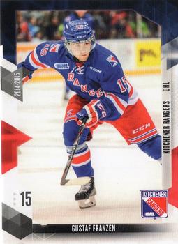 2014-15 Extreme Kitchener Rangers OHL #5 Gustaf Franzen Front