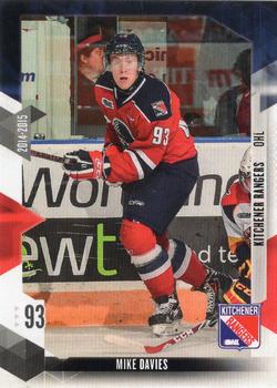 2014-15 Extreme Kitchener Rangers OHL #21 Mike Davies Front