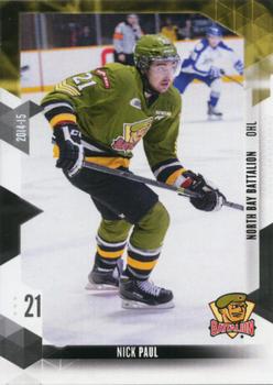 2014-15 Extreme North Bay Battalion OHL #17 Nick Paul Front
